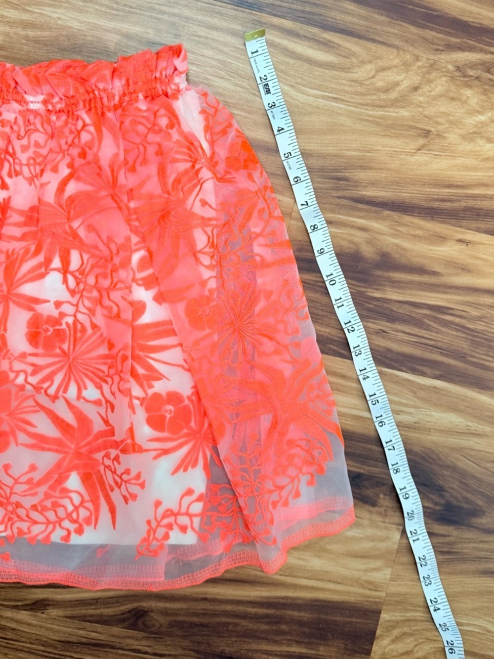 MAJE Paris Coral Embroidered Mini Skirt - Picture 6 of 6